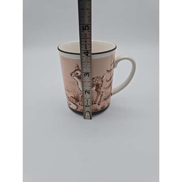Fawns & Squirrel by Artist Vivienne De Muth Vintage Coffee Mug CCCC England NICE - Picture 7 of 12